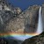Rainbow at Bridalveil falls in Yosemite