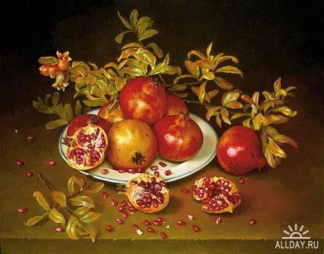 late-of-pomegranates-on-tabl -   