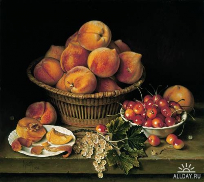 peaches-cherries-and-white-currants -   